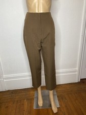 Commense High Waisted Straight Leg Trousers Women  s Size S Brown New