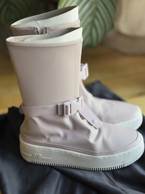 Nike Air Force 1 Sage High Rain Boots Violet Ash AQ2771-500 Women's Sz 7