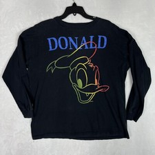 Vintage Disney Donald Duck Shirt Medium Mickey Unlimited Tag Disney USA Made