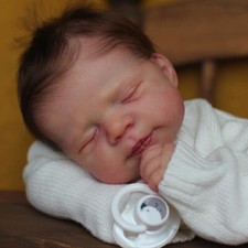 18" Lifelike Reborn Baby Dolls Soft Cloth Body Baby Sleeping Realistic Toy Gifts