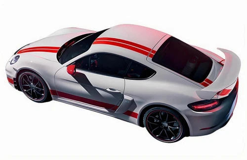 Custom Stripe Graphic Sticker For Porsche 718 Boxster Cayman Hood Roof Rear Side - Bild 5 von 10