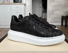 ALEXANDER McQUEEN  Women Oversized Glitter Lace-Up Sneakers EU36/UK3/US6