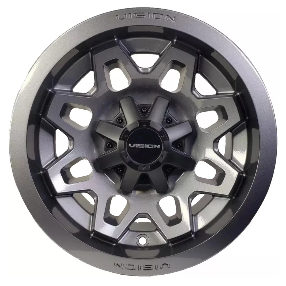 4) 12" Rims Wheel some John Deere GATOR XUV ATV 12x8 5/4.5 Type 416 Gun Metal Foto 2 de 4