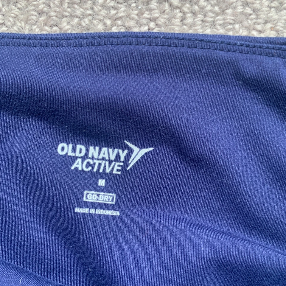 Pantalones de entrenamiento Old Navy Active Legging para mujer M Go Dry púrpura deportivo *defecto Foto 4 de 4