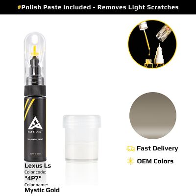 Touch up Paint for Lexus Ls Code: 4P7 Mystic Gold Easy Apply Scratch Repair