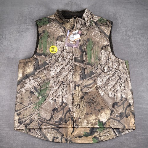 Realtree Steelton Sherpa Lined Vest Camo Hunting Workwear XXL New
