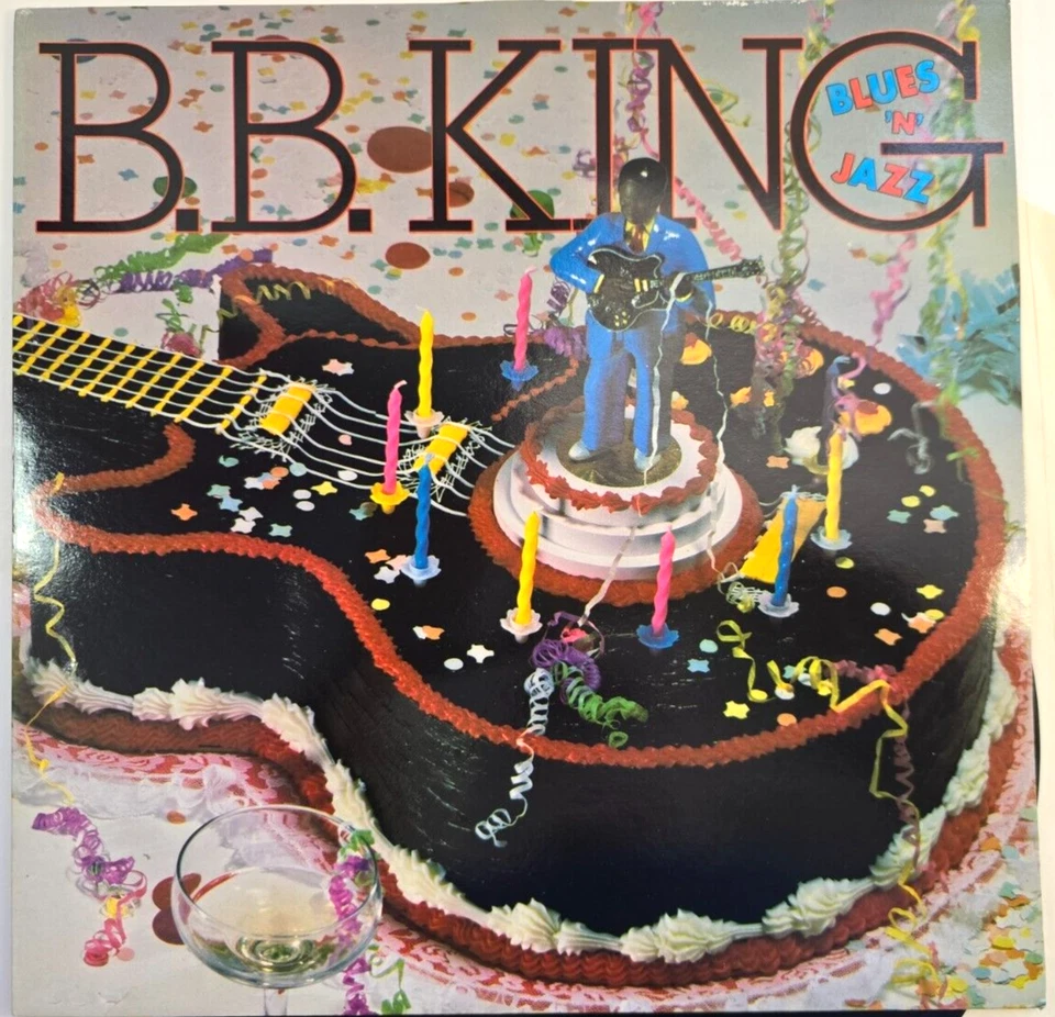 B.B. King Blues N Jazz LP Vinyl record album 1987 reissue on MCA Electric Blues Foto 3 de 4