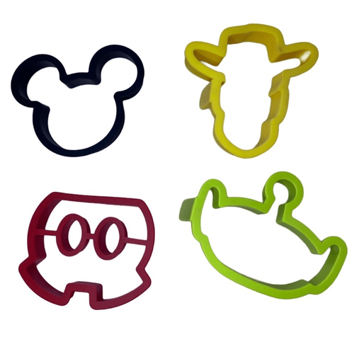 Disney Pixar Mickey Mouse Toy Story silicone breakfast molds set of 4