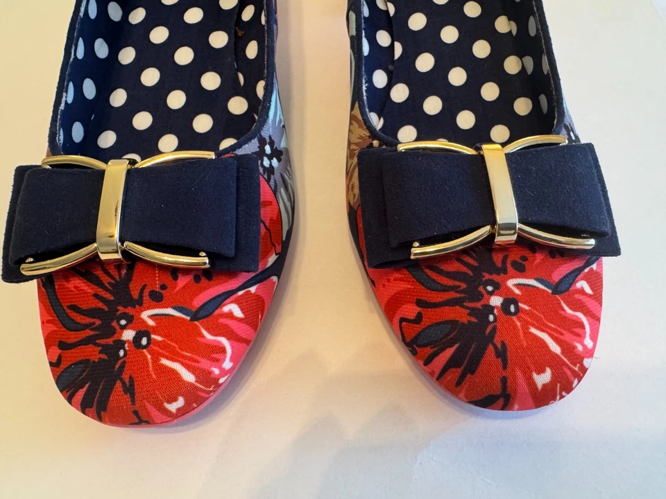 Floral fabric pumps, Ruby Shoo, heels, size 6. - Image 2 of 4