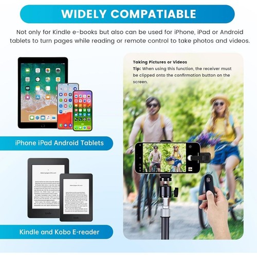 Page Turner for Kindle Paperwhite, RF Remote Control Clicker (4755) - 第 6/7 張圖片