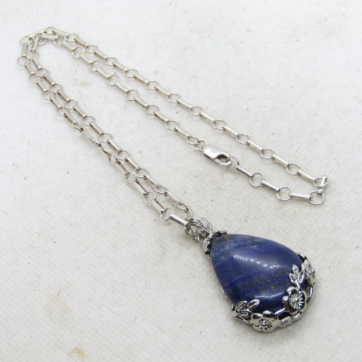 lapis lazuli Approx. 40x20mm Lapis Lazuli (Dyed) Teardrop Pendant - Bead