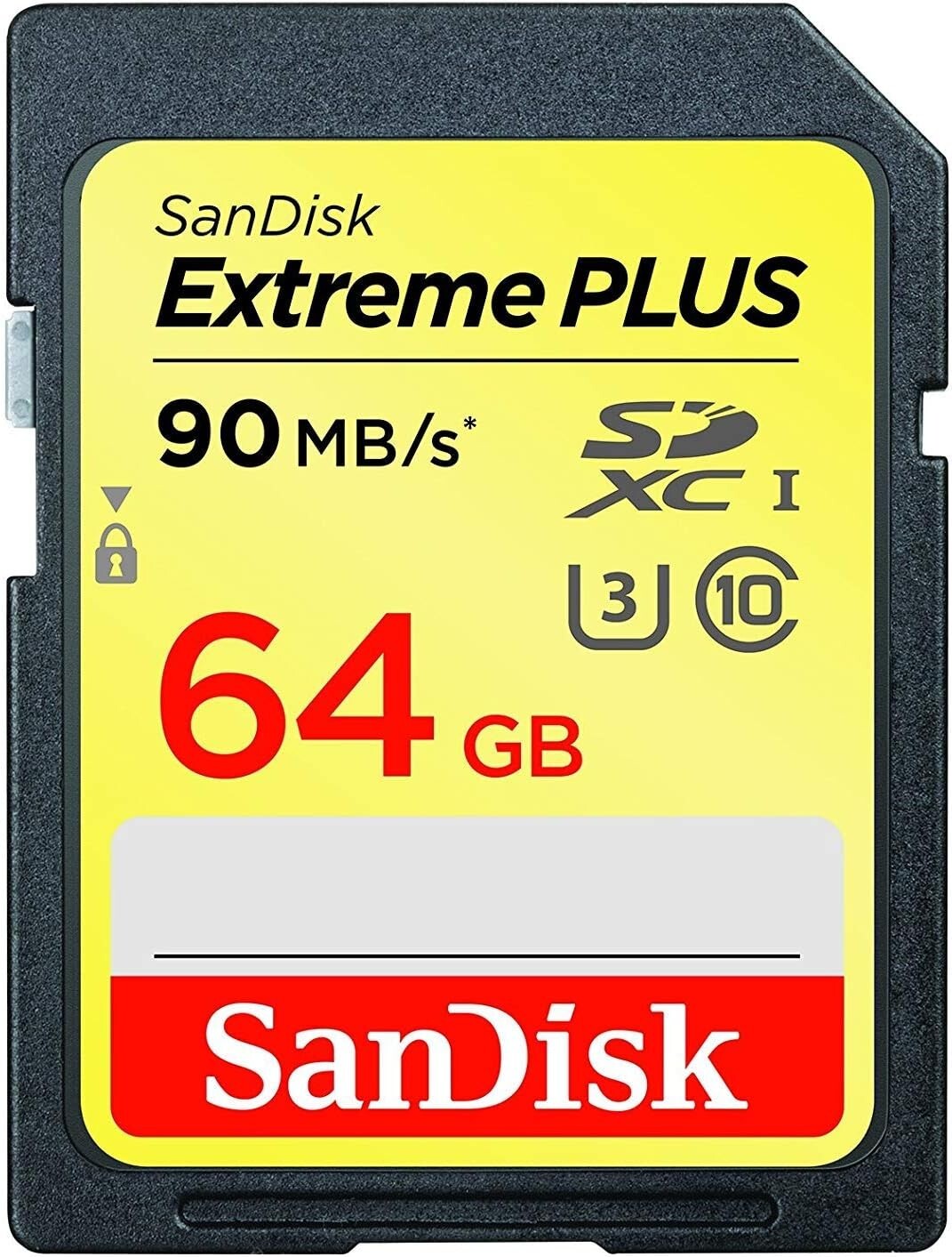 SanDisk Extreme Plus SDXC UHS-I Card, 64GB, SDSDXW6-064G-ANCIN
