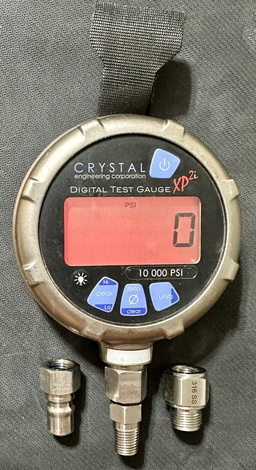 Crystal XP2i Digital Pressure Test Gauge 10k—10,000psi BR 10KPSIXP2I