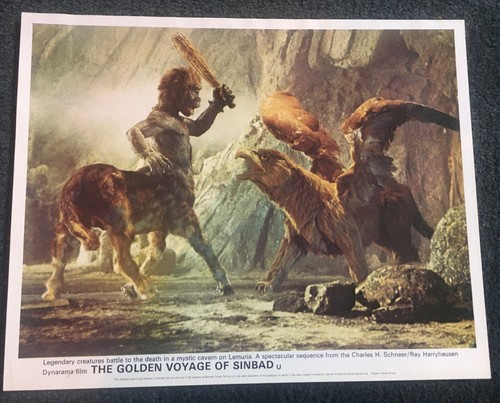 GOLDEN VOYAGE OF SINBAD 1973 ORIGINAL UK 8x10 LOBBY CARD SET! RAY HARRYHAUSEN! - Picture 2 of 5