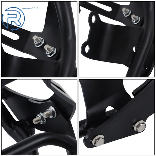 Backrest Sissy Bar w/ Luggage Rack For Bonneville T100 T120/Black 2016-2024 - Picture 8 of 10