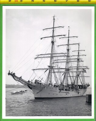 Vintage Photo of Christian Radich Tall Ship Famous Sail Training Vessel