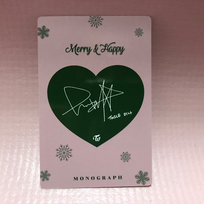 TWICE/MERRY＆HAPPY/MONOGRAPH/トレカ！ TWICE Merry & Happy Monograph Official PHOTOCARD ONLY