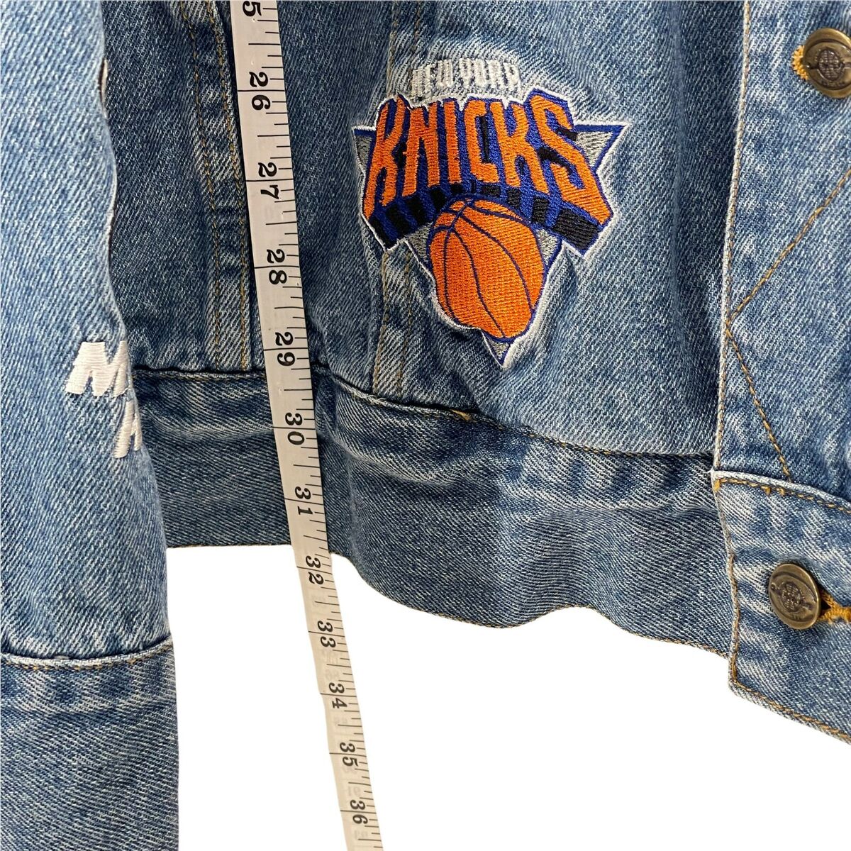 NBA UNK Denim Jacket 4X-Large Lakers Warriors Spurs Bulls NBA UNK Denim Jacket 4X-Large Lakers Warriors Spurs Bulls