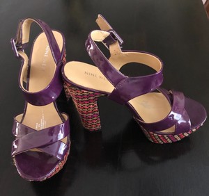 nine west purple heels