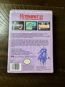 Romance of the Three Kingdoms II (NES, 1991) Nintendo - SEALED Brand New in Box!