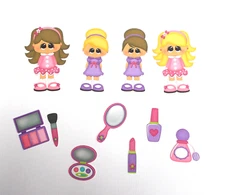 Feeling Pretty  Cardstock  Pre colored images Scrapbooking or Card Making