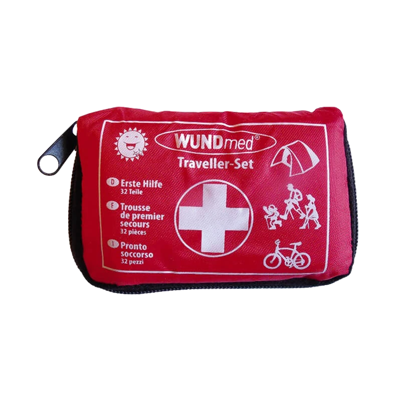 WUNDMED Erste Hilfe Reise-Set 32-tlg. Camping Fahrrad Wandern Pflaster Kinderpflaster
