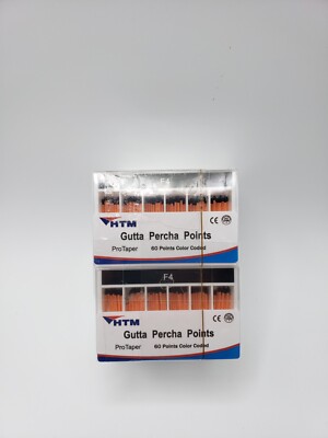 HTM Gutta Percha Points F4 COLOR CODED 600 Points