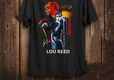 Lou Reed Signature Heavy Cotton Black S-234XL Men Women Classic Shirt CS111