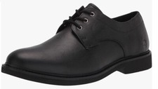 Hush Puppies Men's Detroit Black Leather Plain Toe Oxfords, 9.5 HM02153-007 