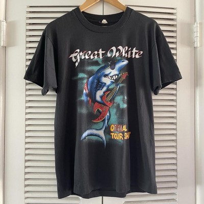 Vintage  1987 Great White Ofishal Tour Tshirt