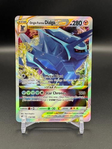 Origin Forme Dialga VSTAR 114/189 Holo VSTAR Rare Astral Radiance Pokemon NM