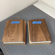 2 x Lumio Classic LED Book Light Walnut Wood - Read Description