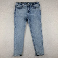 Vigoss Jeans Womens 32 Blue Thompson Tomboy Light Wash Denim