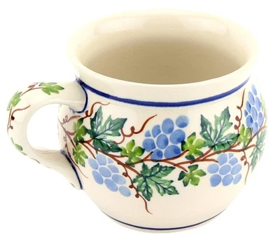 Polish Pottery 16 oz Bubble Coffee Mug by Zaklady Boleslawiec - Polish Stoneware