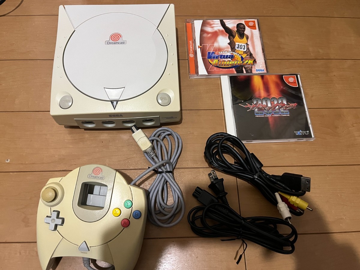 SEGA DreamCast Console (HKT-3000) & Controller with 2 Game 