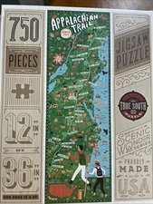 Appalachian Trail Jigsaw Puzzle True South 750 Pcs SEALED 12x36