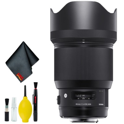 Sigma 85mm f/1.4 DG HSM Art Lens for Nikon F (USA) Standard Bundle