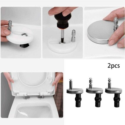 2 X WC-Sitz-Scharnier Nach Oben Schließen Soft Release Quick Install WC-Kit 55mm