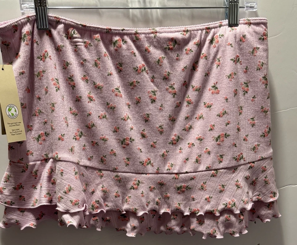 Pantalones cortos No Boundaries para mujer ropa de dormir nueva con etiquetas talla XXL (20) rosa floral Foto 3 de 4