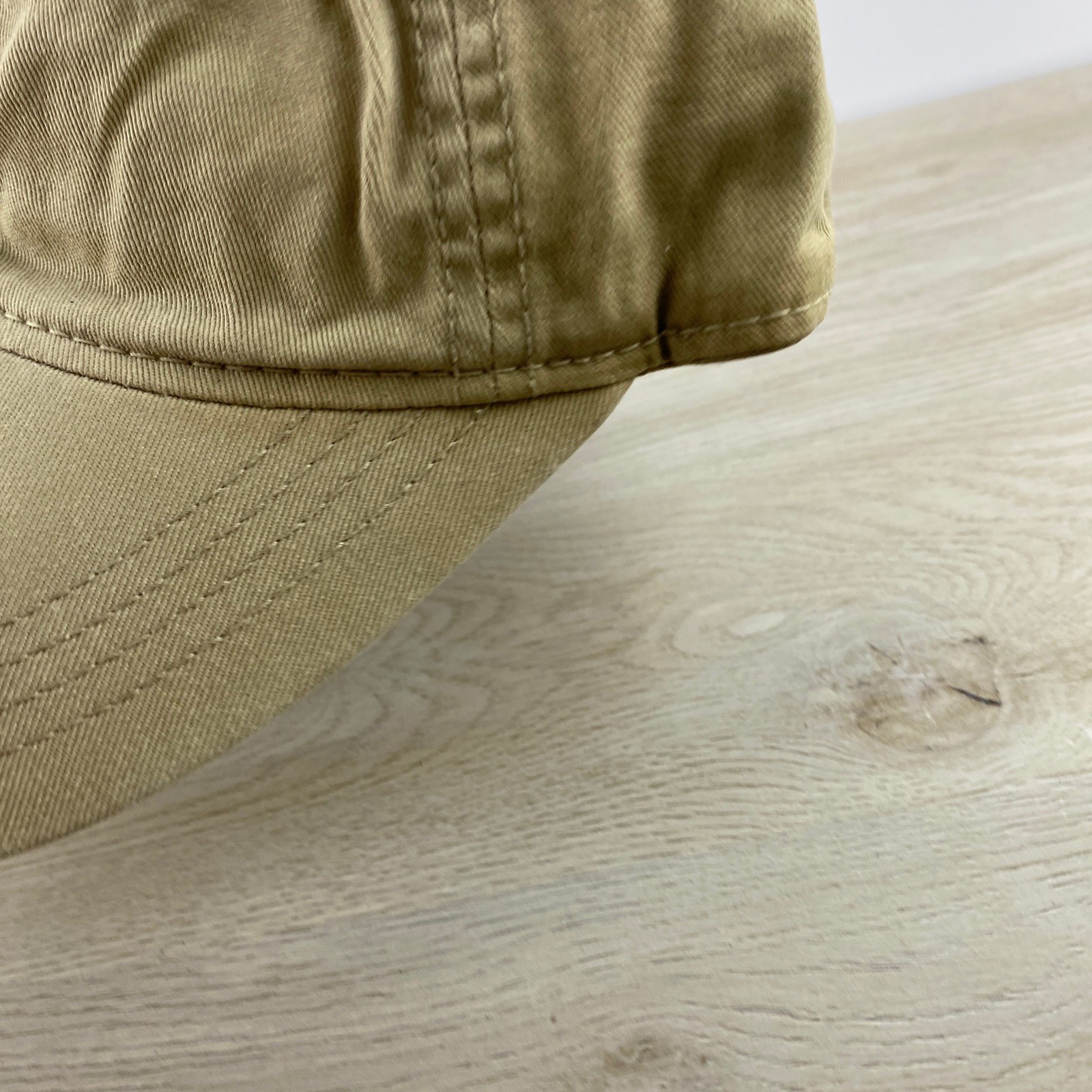 Solid Plain Tan Hat Beige Hat Adjustable Adult Si… - image 5