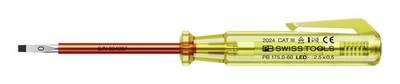 PB Swiss Tools Phasenprüfer LED einpolig 2,5 x 0,5 x 60 mm