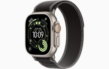 Generic Watch Band For 49mm Apple Ultra 1 2 3 Natural Titanium. Trail Loop Black