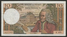 1968 FRANCE 10 FRANC NOTE
