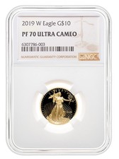 2019-W 1/4 oz Proof Gold Eagle $10 NGC PF70 5503.40 per troy oz