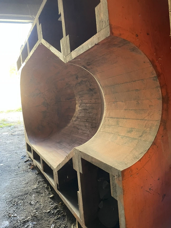 HUGE Wood Foundry Mold Steampunk Industrial Art Military WW2 ONE OF A KIND! - Image 4 of 4