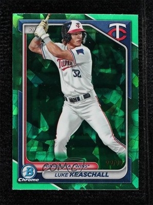 2024 Bowman Sapphire Chrome Prospects Green 99/99 Luke Keaschall #BCP-122 uk2