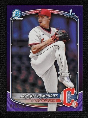 2025 Bowman Chrome Prospects Purple Refractor 19/250 Jackson Humphries 0lj0