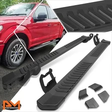 For 15-24 Ford F150/ F250 F350 SD Crew Cab 6" Step Nerf Bar Running Board Black