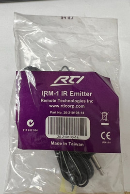 RTI IRM-1 IR Emitter for Remote Control Part # 20-210108-14