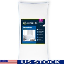 Extra Firm Hypoallergenic Pillow Back  Side Sleepers 300 Thread Count Cotton US